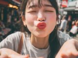 【キス顔】　26年05月11日　山梨県　甲府市　キス顔　　#キス顔　#ディープキス　#AIart　　