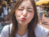 【ディープキス】　26年05月12日　和歌山県　和歌山市　キス顔　　#キス顔　#ディープキス　#AIart　　