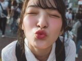 【キス顔】　26年05月28日　群馬県　藤岡市　キス顔　　#キス顔　#ディープキス　#AIart　　