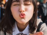【キス顔】　26年05月29日　栃木県　宇都宮市　ディープキス　　#キス顔　#ディープキス　#AIart　　