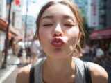 【キス顔】　26年06月28日　大阪府　泉南市　キス顔　　#キス顔　#ディープキス　#AIart　　