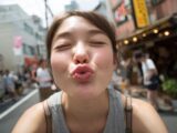 【キス顔】　26年06月30日　栃木県　佐野市　キス顔　　#キス顔　#ディープキス　#AIart　　