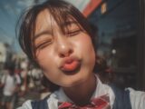 【キス顔】　26年07月10日　栃木県　那須塩原市　キス顔　　#キス顔　#ディープキス　#AIart　　