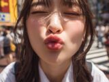 【キス顔】　26年07月15日　愛知県　豊明市　ディープキス　　#キス顔　#ディープキス　#AIart　　