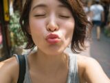 【キス顔】　26年07月18日　栃木県　栃木市　ディープキス　　#キス顔　#ディープキス　#AIart　　