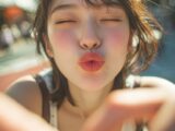 【キス顔】　26年08月05日　静岡県　袋井市　キス顔　　#キス顔　#ディープキス　#AIart　　