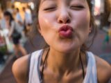 【キス顔】　26年08月26日　宮崎県　延岡市　ディープキス　　#キス顔　#ディープキス　#AIart　　