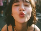 【キス顔】　26年09月08日　茨城県　ひたちなか市　キス顔　　#キス顔　#ディープキス　#AIart　　
